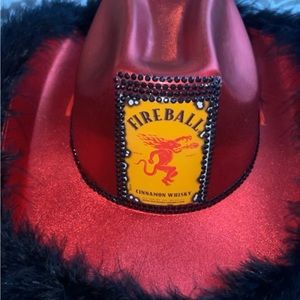 Custom Homemade Fireball Cowgirl Hat